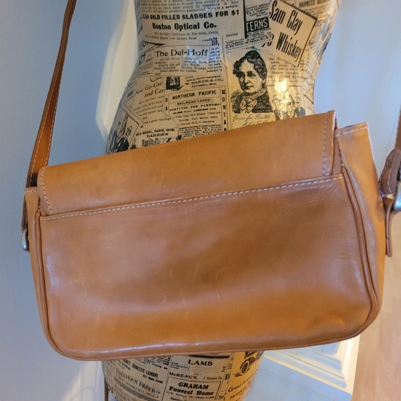 Leather crossbody handbag purse - Picture 7 of 10